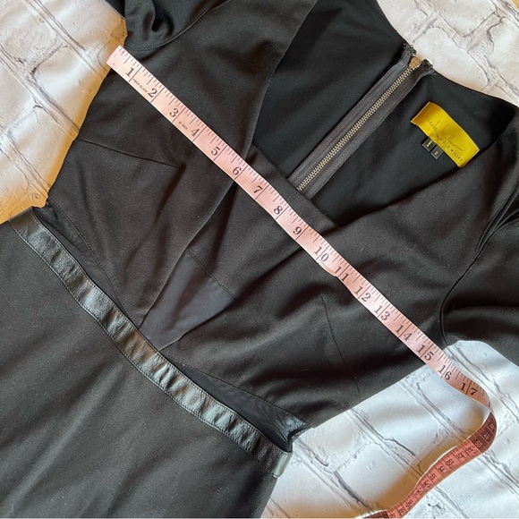 Nicole Miller Little Black Event Party Dress NWT NEW Gothic Size 2 Mesh $330+ - Picture 9 of 16